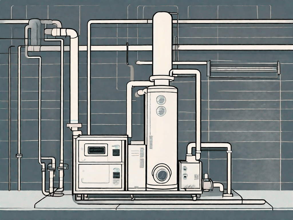 A heating system with visible buffer storage