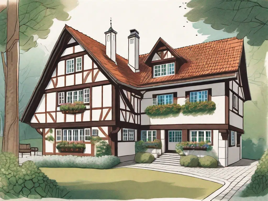 A traditional german fachwerkhaus