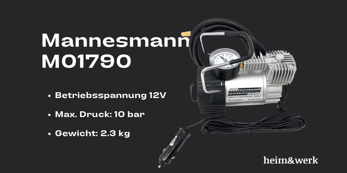 Mannesmann Mini-Alu-Kompressor 140 PSI M01790 
