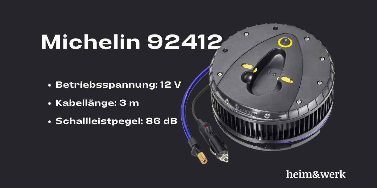 Michelin Hochleistungs-Kompressor 12 V mit abnehmbarem